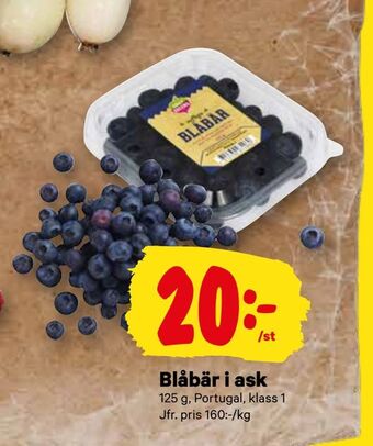 City Gross Blåbär i ask erbjuda
