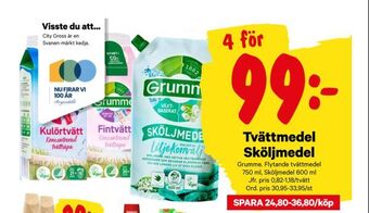 Tvättmedel Sköljmedel