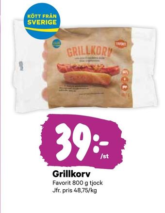 City Gross Grillkorv erbjuda