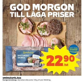 Coop Konsum Smörgåspålägg erbjuda