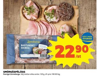 Coop Daglivs Smörgåspålägg erbjuda
