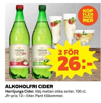 Coop Daglivs Alkoholfri cider erbjuda