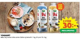Coop Daglivs Yoghurt erbjuda