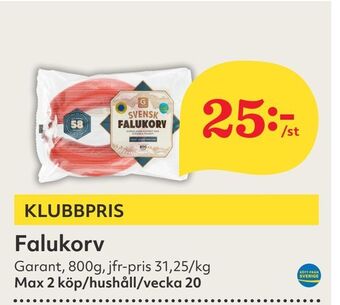 Hemköp Falukorv erbjuda