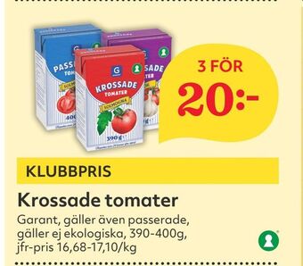 Hemköp Krossade tomater erbjuda