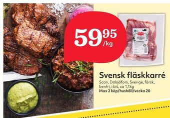 Hemköp Svensk fläskkarré erbjuda