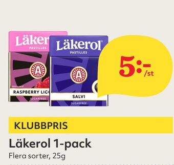 Hemköp Läkerol 1-pack erbjuda