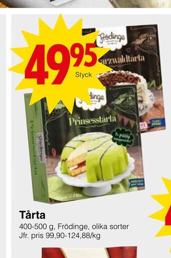 Matöppet Tårta erbjuda