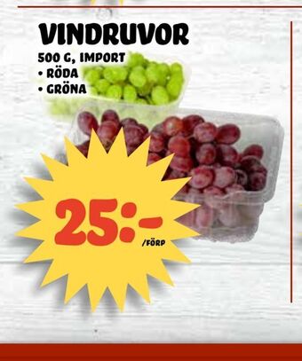 Nelins Vindruvor erbjuda