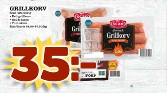 Nelins Grillkorv erbjuda