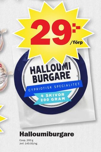 Pekås Halloumiburgare erbjuda
