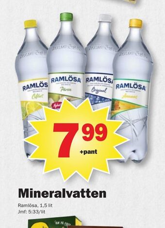 Pekås Mineralvatten erbjuda
