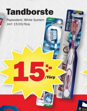 Pekås Tandborste erbjuda