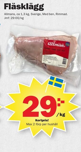 Pekås Fläsklägg erbjuda