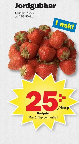 Pekås Jordgubbar erbjuda