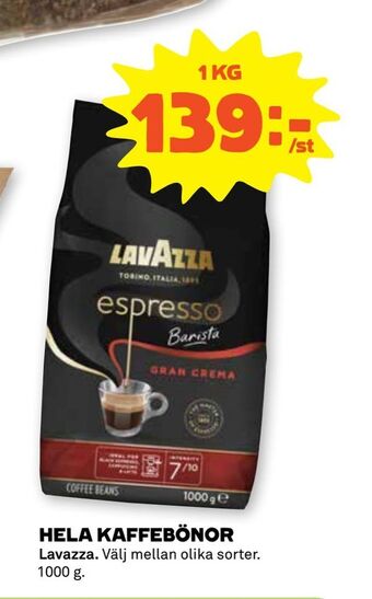 Stora Coop Hela kaffebönor erbjuda