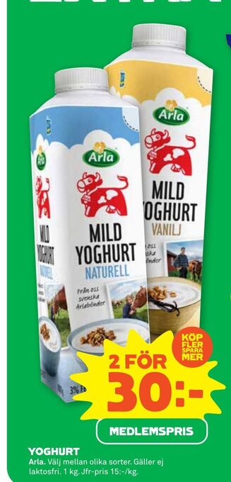 Stora Coop YOGHURT erbjuda