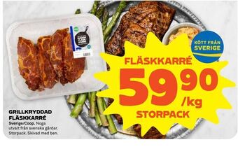 Stora Coop Grillkryddad fläskkarré erbjuda