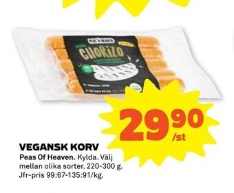 Stora Coop Vegansk korv erbjuda