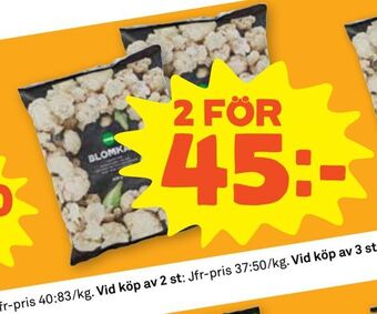 Stora Coop Blomkål erbjuda