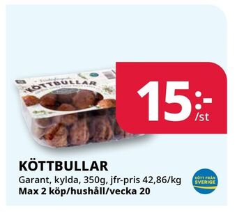 Tempo Köttbullar erbjuda