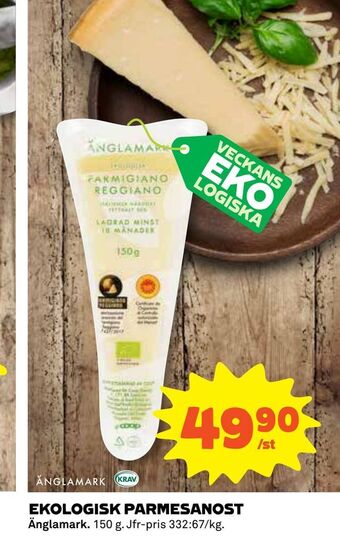Coop Konsum Ekologisk parmesanost erbjuda