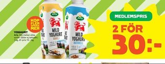 Coop Yoghurt erbjuda