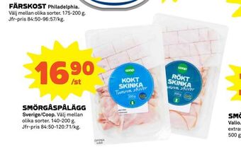 Coop Smörgåspålägg erbjuda