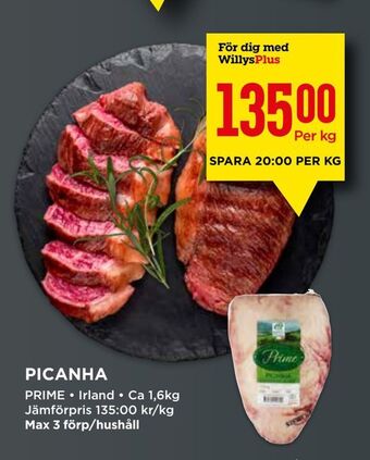 Willys Picanha erbjuda