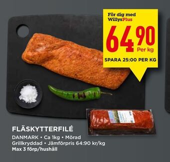Willys Fläskytterfilé erbjuda