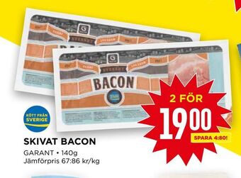 Willys Skivat bacon erbjuda