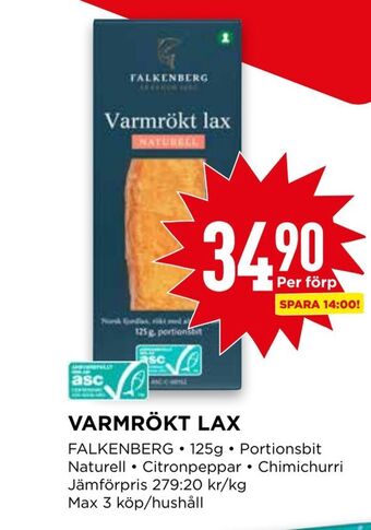 Willys Varmrökt lax erbjuda