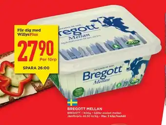 Bregott mellan