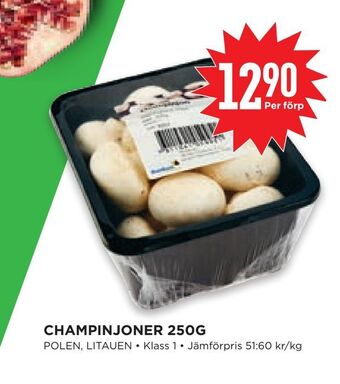 Willys Hemma Champinjoner 250g erbjuda