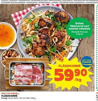Coop Fläskkarré erbjuda