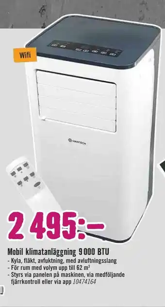 Mobil klimatanläggning 9000 BTU
