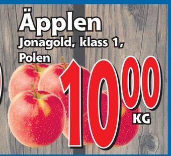 Supergrossen Äpplen erbjuda