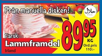 Supergrossen Lammframdel erbjuda