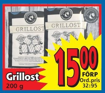 Supergrossen Grillost erbjuda