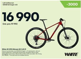 XXL White XC 290 Ultimate GX 1x12 21 erbjuda