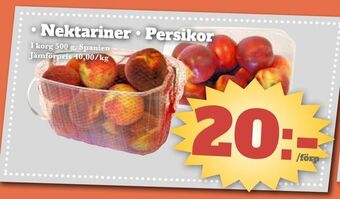 Nektariner • Persikor