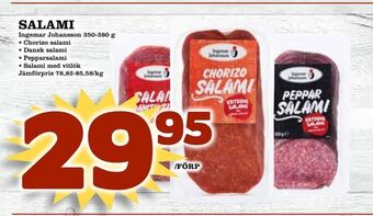 Bonum Matmarknad Salami erbjuda