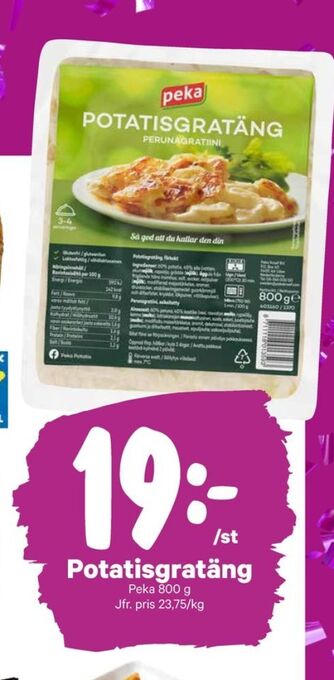 City Gross Peka potatisgratäng erbjuda