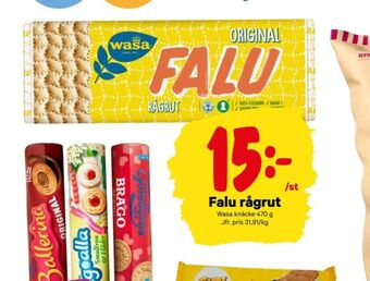 City Gross Falu råg-rut knäckebröd erbjuda