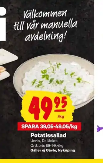City Gross Unnis potatissallad erbjuda