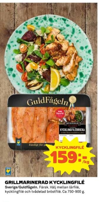 Coop Guldfågeln kycklingfilé erbjuda
