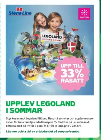 Coop Forum Legoland erbjuda
