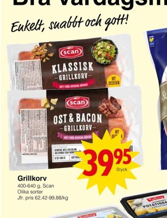 Matöppet Scan grillkorv erbjuda