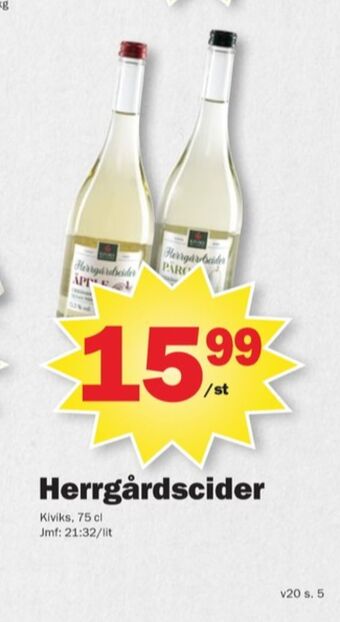 Pekås Herrgårdscider erbjuda