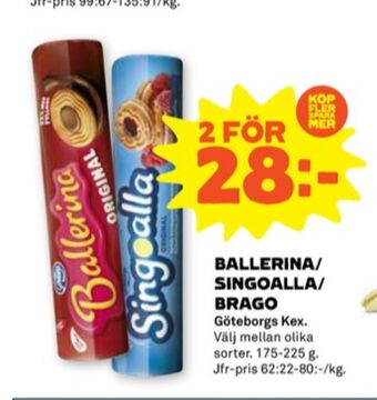 Stora Coop Ballerina kaffekex erbjuda